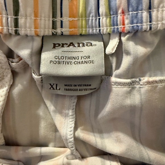 prAna Shorts Womens XL Mariya Striped Multi Stripes Swim Beach Outdoor Hybrid - Picture 6 of 13